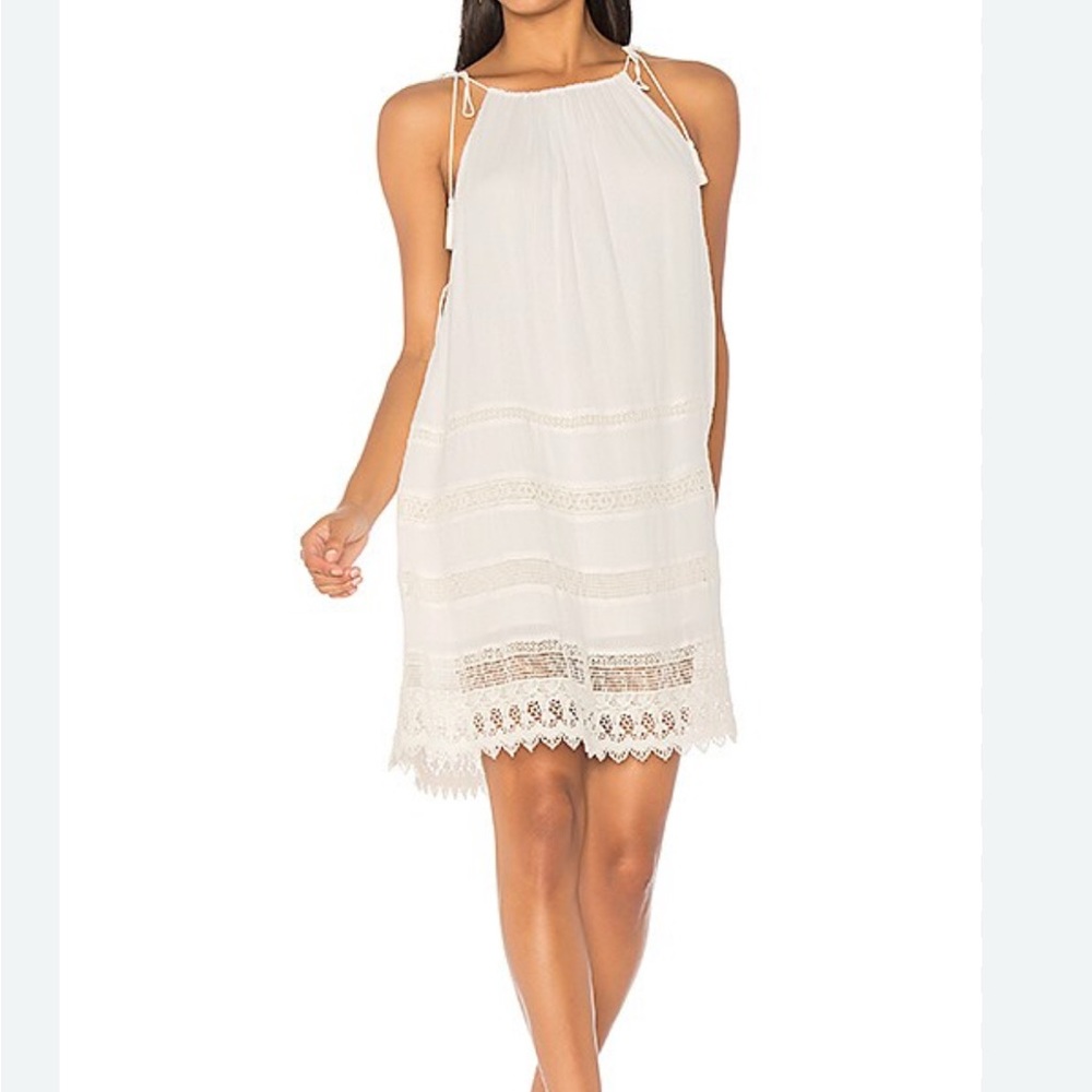 White Summer Lace Coverup Dress